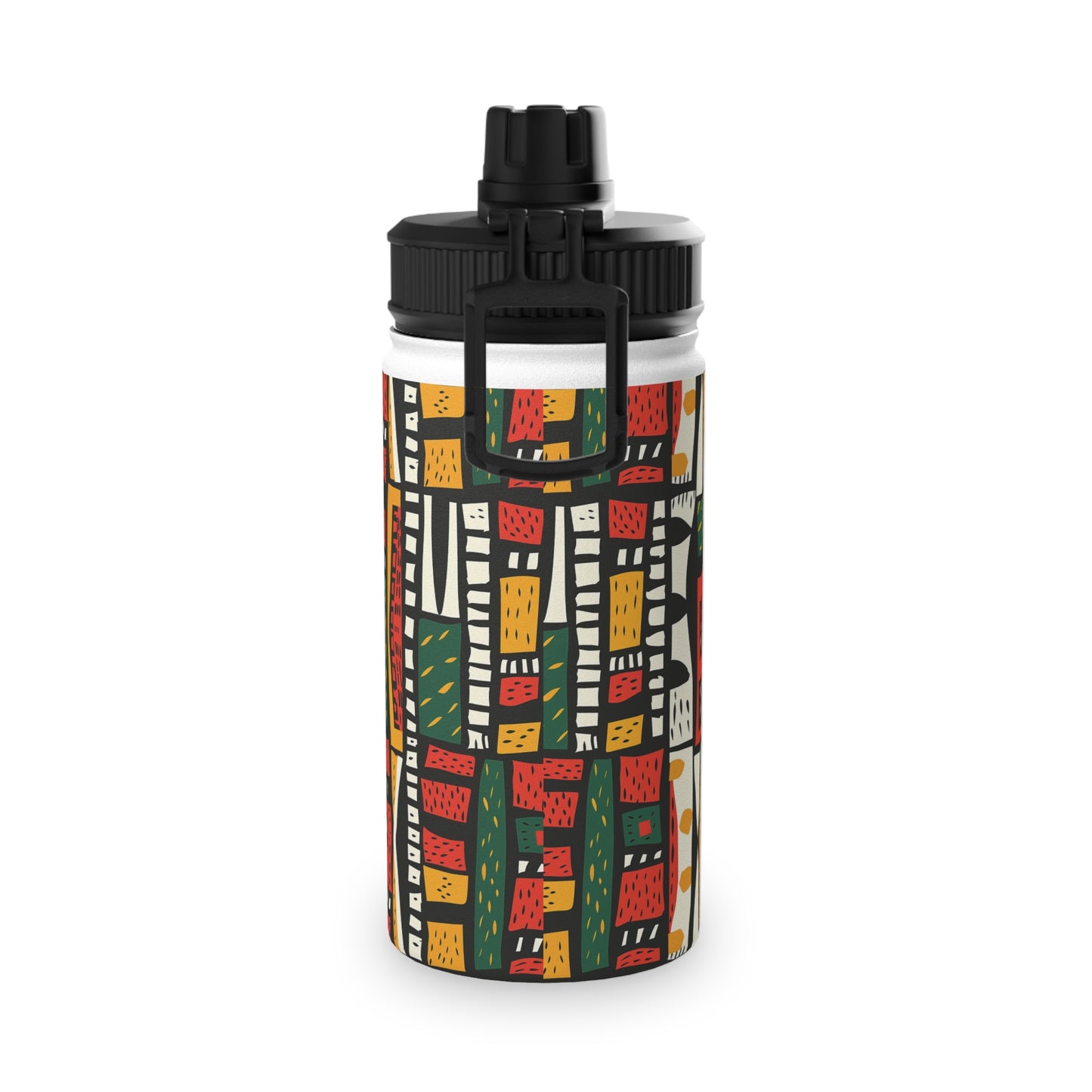 Tribal Harmony Stainless Steel Water Bottle, Sports Lid