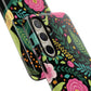 Personalized Floral Fantasy Samsung and Google Pixal Phone Case – Personalized Tough Cases with Colorful Garden Design