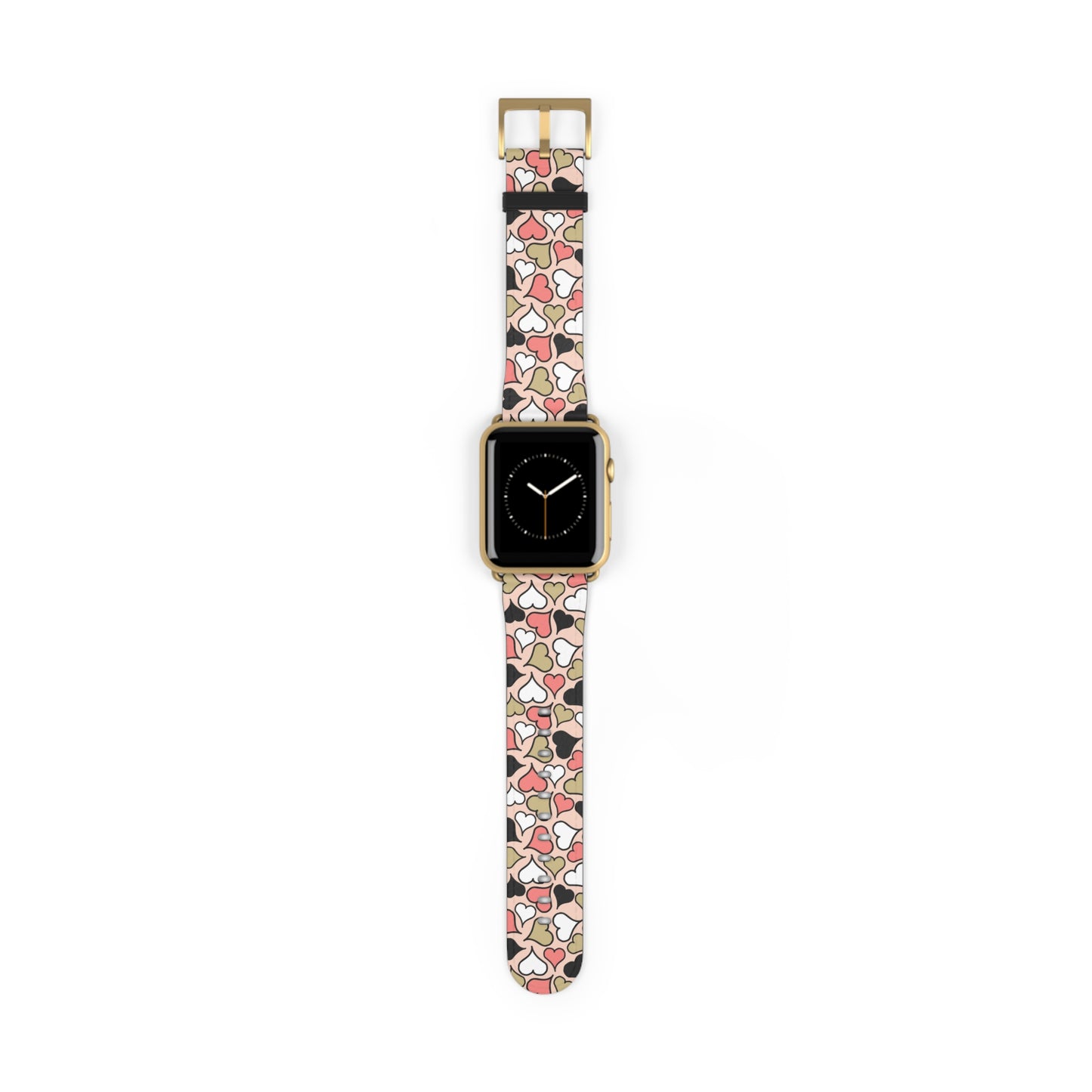 Love Heart Pattern Watch Band for Women - Stylish Apple Watch Strap
