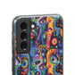 Psychedelic Visions Flexi iPhone and Samsung Case - Colorful Abstract Design.
