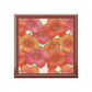 Hibiscus Floral Jewelry Box – Tropical Orange & Pink Keepsake Box