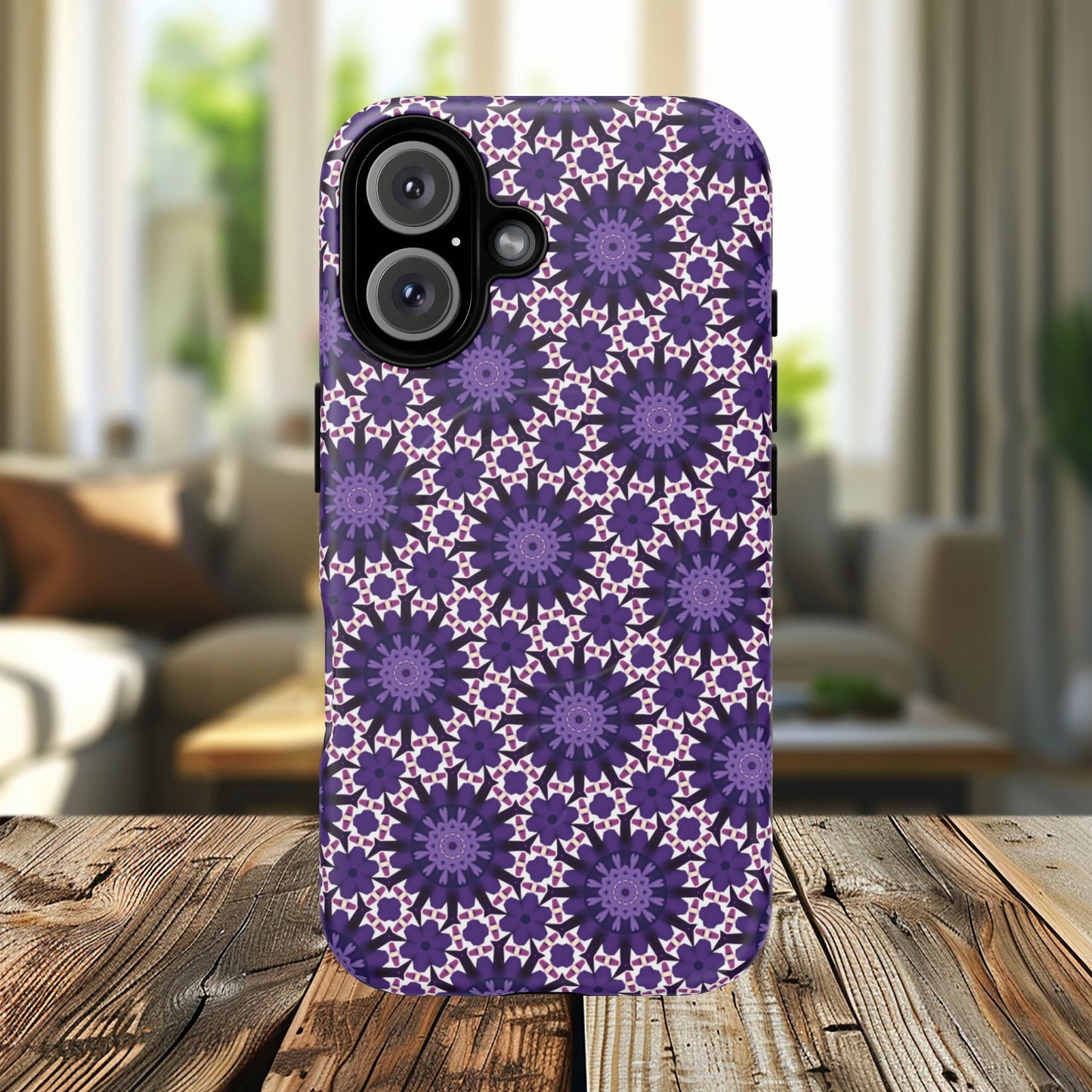 Twilight Petal Mirage Magnetic iPhone Cases, Unique Floral Designs, Tough Protection, Gift for Her, iPhone Accessories, Custom Cases