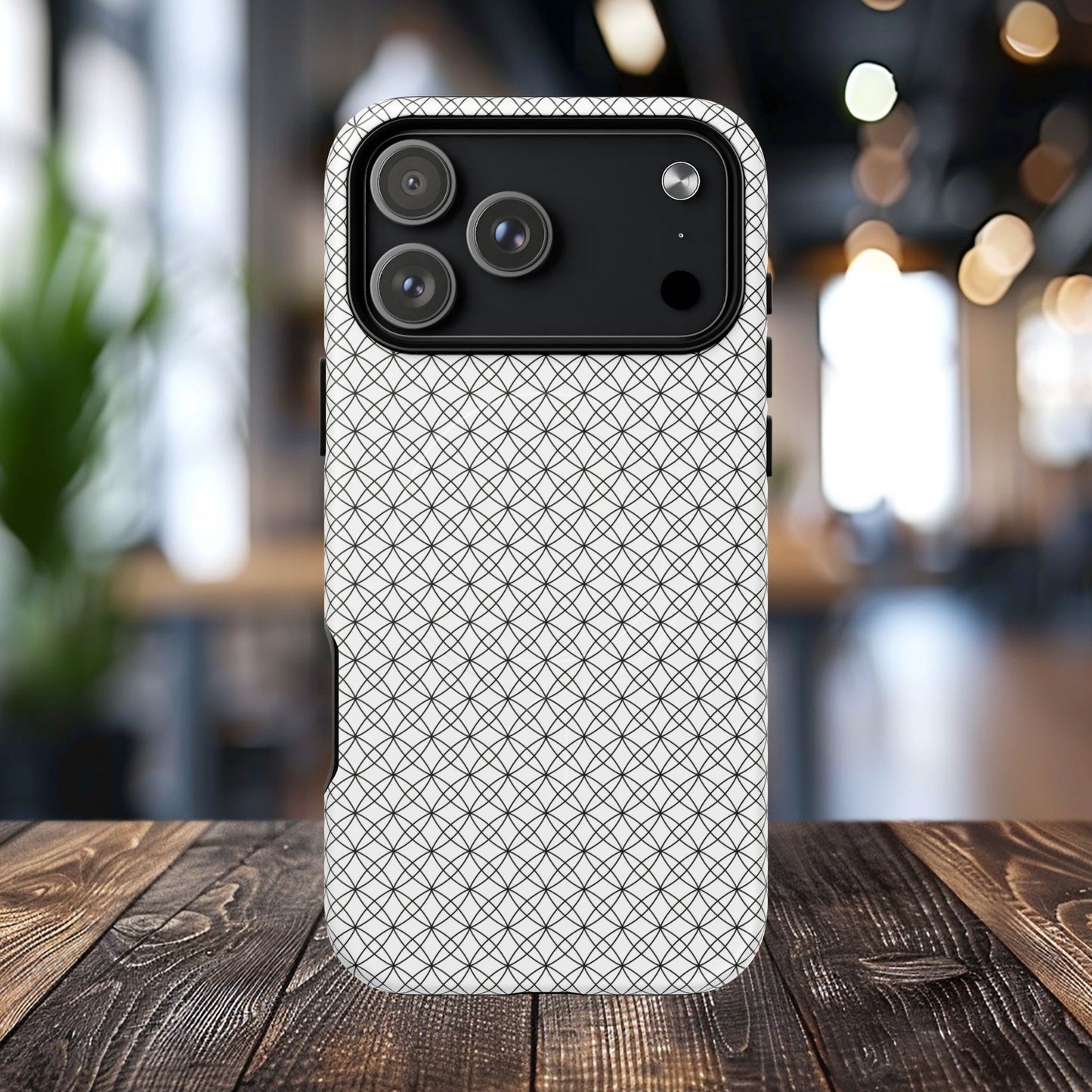 Geometric Phone Case, Stylish Tough Magnetic Cases, Unique Protection, Trendy Gift for Tech Lovers, Modern Mobile Accessory