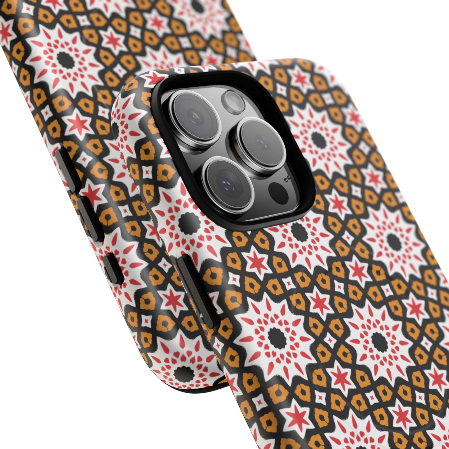 Bohemian Patterned Tough Magnetic Cases, Unique Phone Protection, Stylish Phone Cover, Gift for Trendsetters, Vibrant Designs