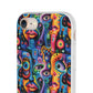Psychedelic Visions Flexi iPhone and Samsung Case - Colorful Abstract Design.