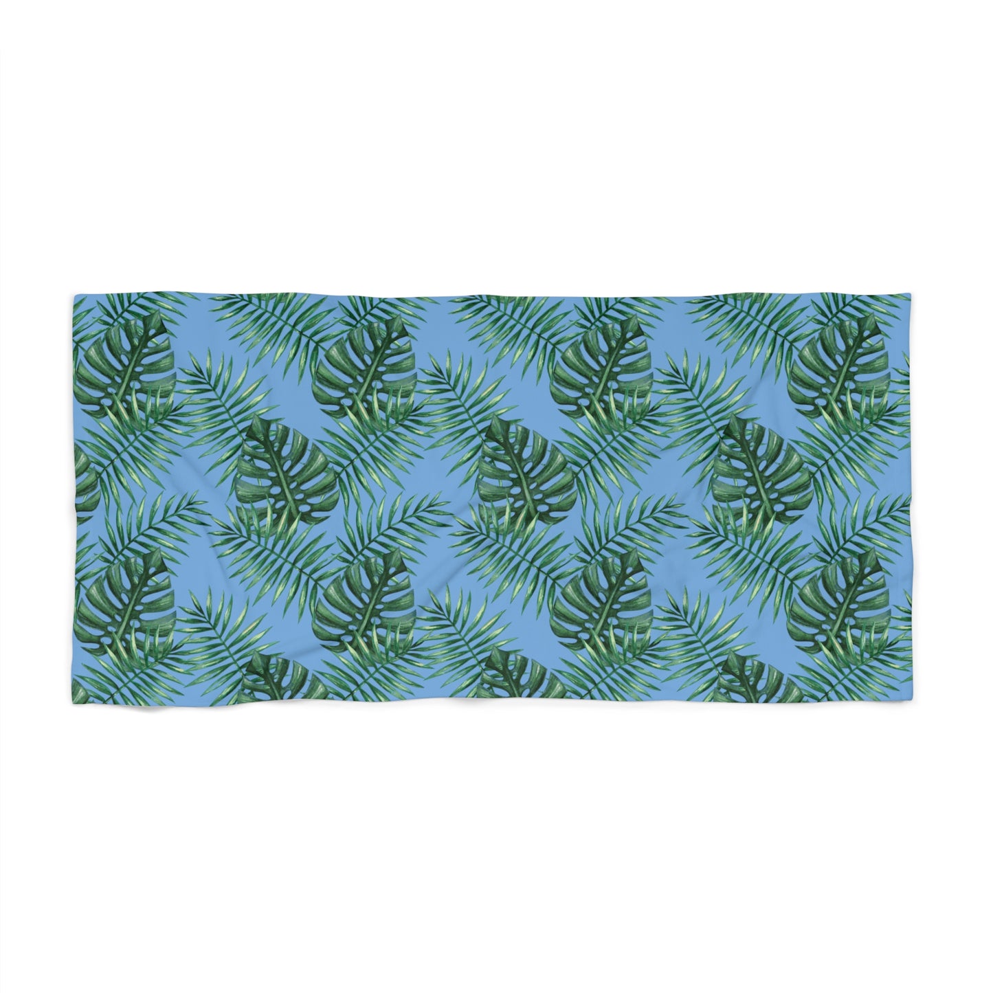 Tropical Bliss Blue Beach Towel