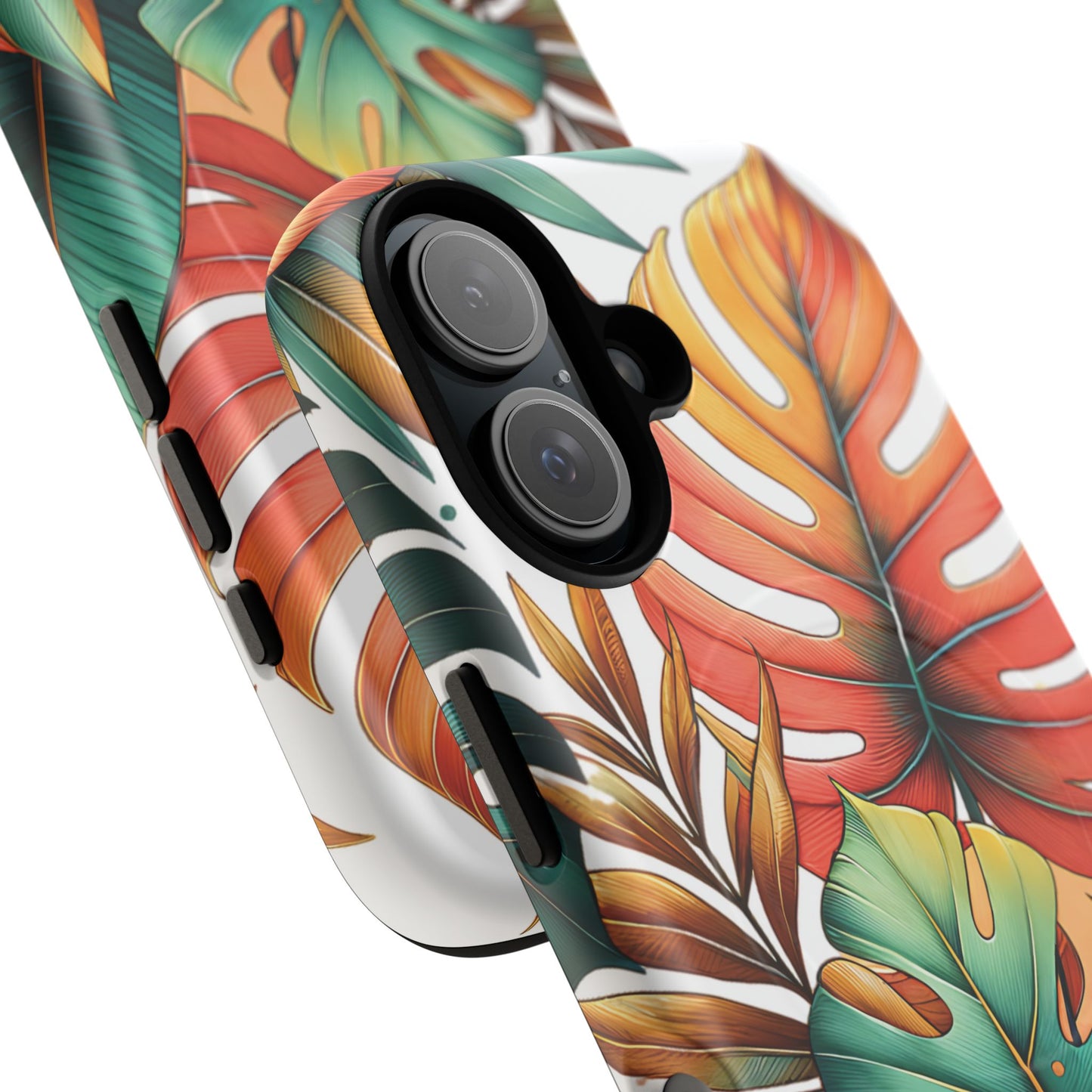 Tropical Monstera Leaf Phone Case - Stylish Tough Magnetic Cases, Floral Protection, Summer Vibe, Gift for Nature Lovers, Trendy Mobile Accessories