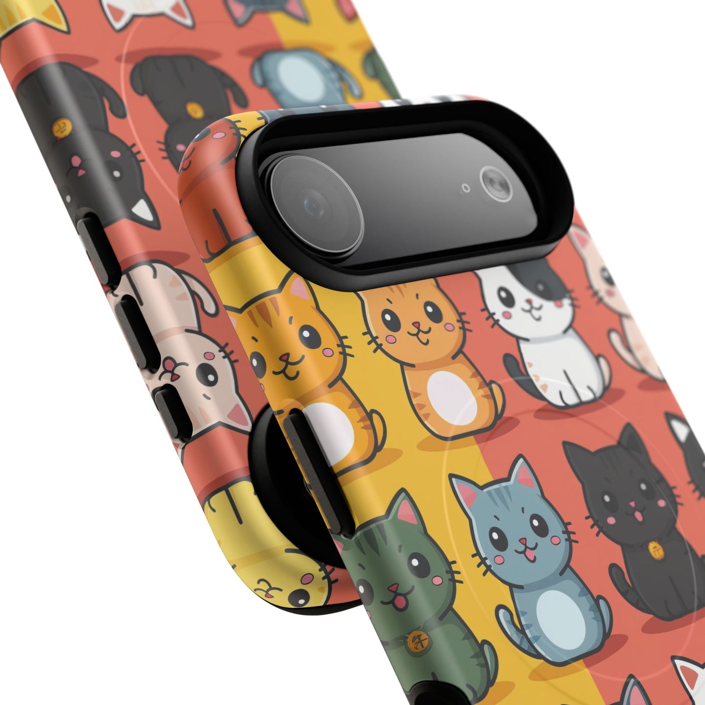 Cute Cat Magnetic Phone Cases for Pet Lovers, Durable Cases, Animal Design, Fun Gift, Unique Accessories