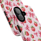 Strawberry Blush Coquette Magnetic Tough iPhone Cases - Funky Fruit Cases, Floral iPhone Cover, Trendy Gifts, iPhone Accessories, Strawberry Lover
