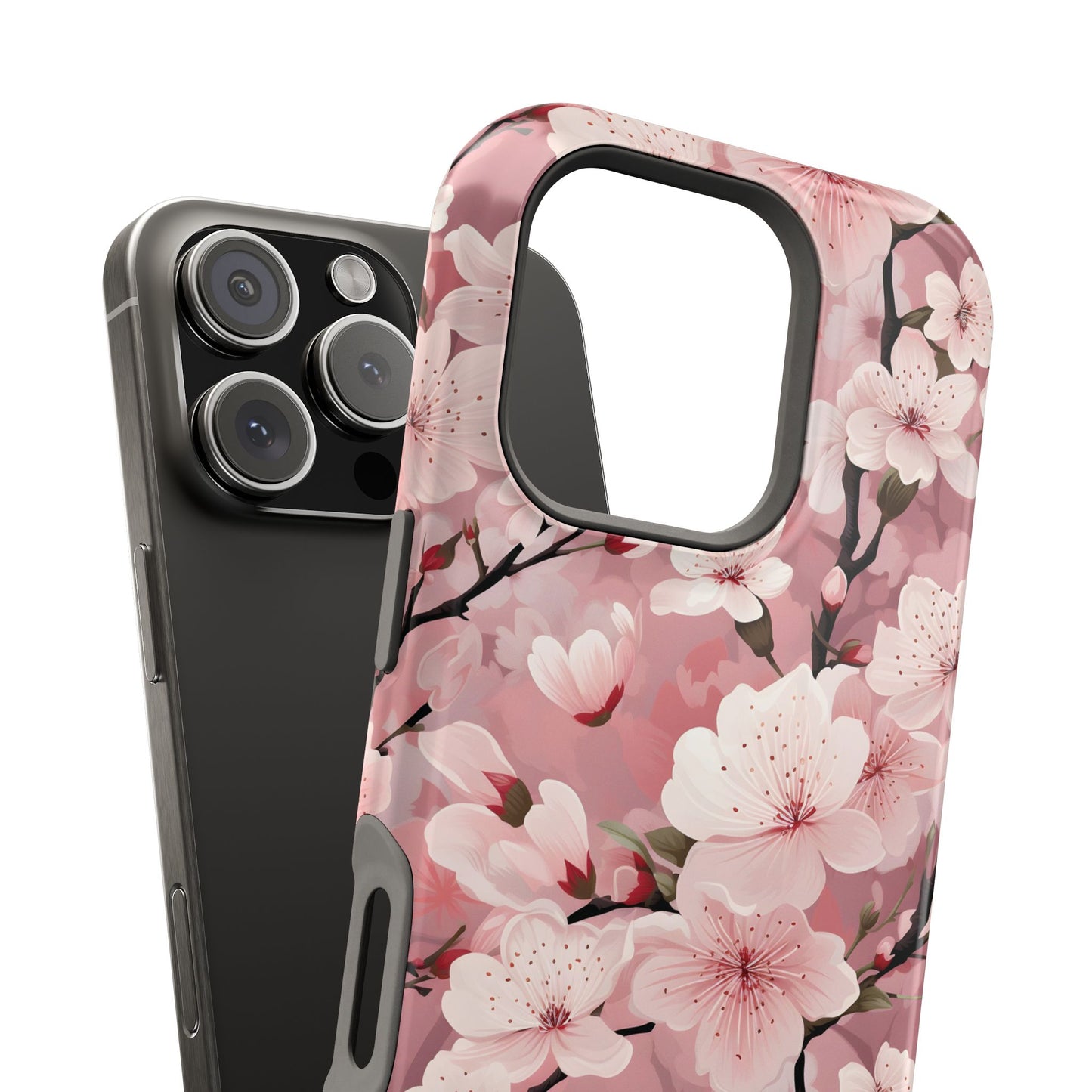 Cherry Blossom Magnetic Tough iPhone Cases