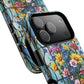 Floral Stained Glass Tough Magnetic Case, Durable Phone Cover, Gift for Nature Lovers, Unique Floral Design, Phone Accessories for All Occasions.