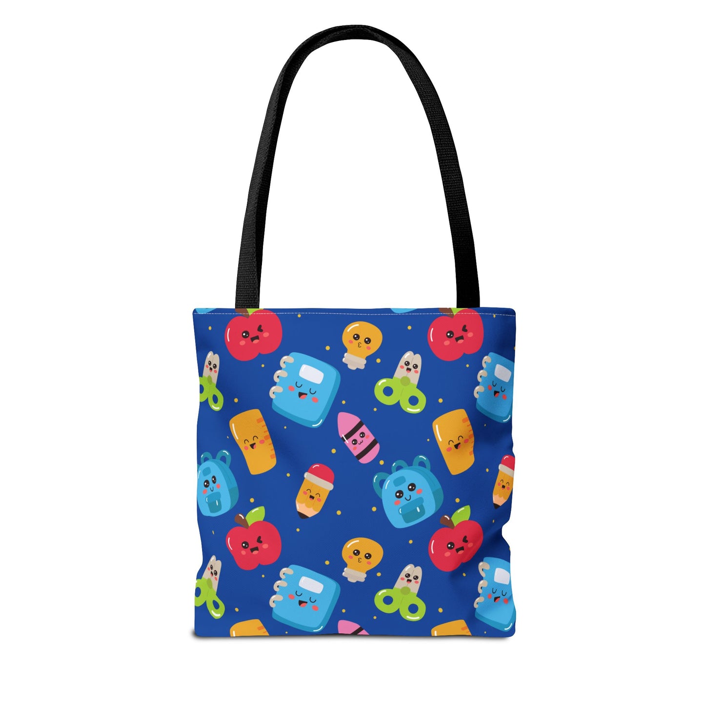 Personalized Blue Kawaii Composition Book Inspired Tote Bag, Back to School Tote, Teacher Gift, Kids Bag, Custom Name Bag, Educational Accessories, Back to School Tote Bag.