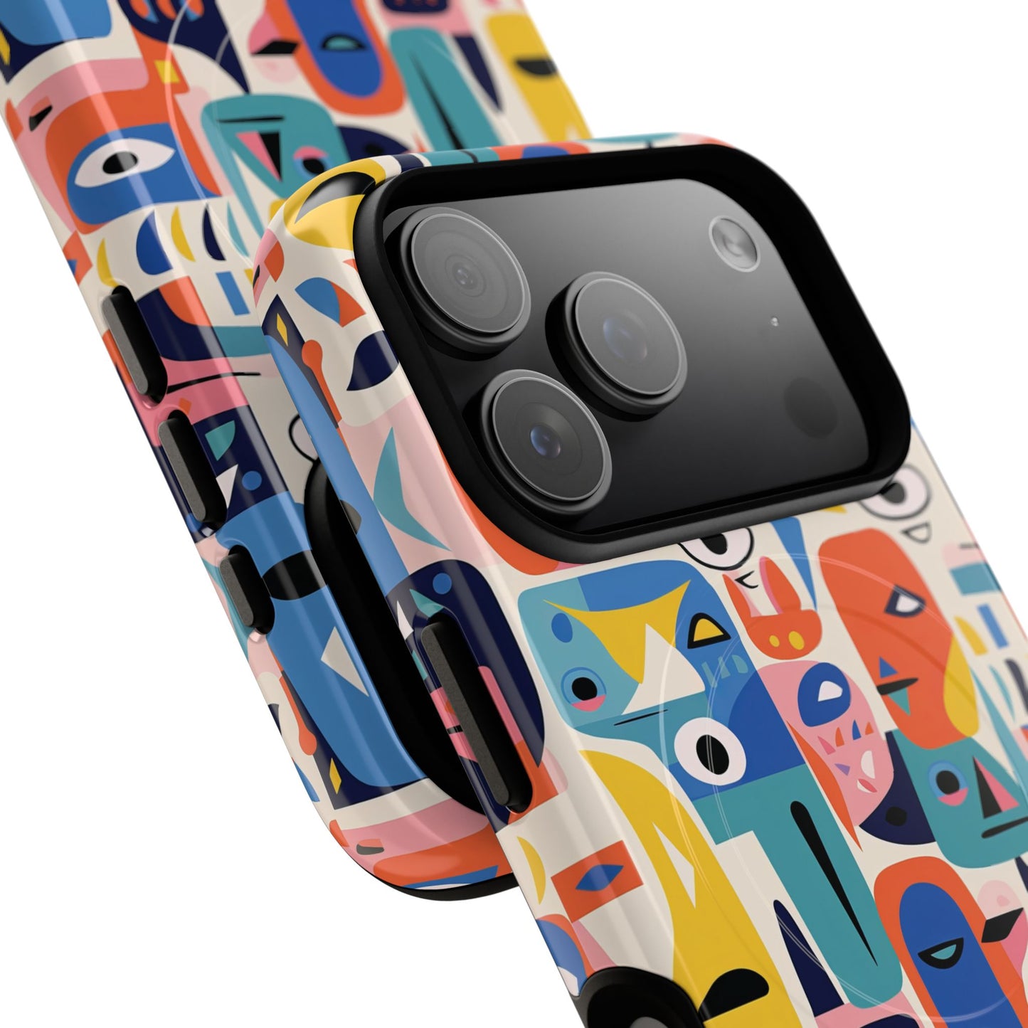 Vibrant Phone Case,  Magnetic iPhone Cover, Colorful Abstract Protection, Trendy Gift, Unique Tech Accessory, Art Phone Case