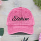 Vintage Embroidered Dad Cap with 'ELOHIM GENESIS 1:1' - Stylish Casual Hat, Gift for Him/Her, Summer Accessory, Trendy Streetwear, Spiritual Fashion