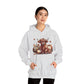 Autumn Highland Cow Charm Unisex Heavy Blend™ Hooded Sweatshirt