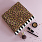 Leopard Luxe Cotton Cosmetic Bag