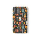Whimsical Feline Garden iPhone and Samsung Flip Cases