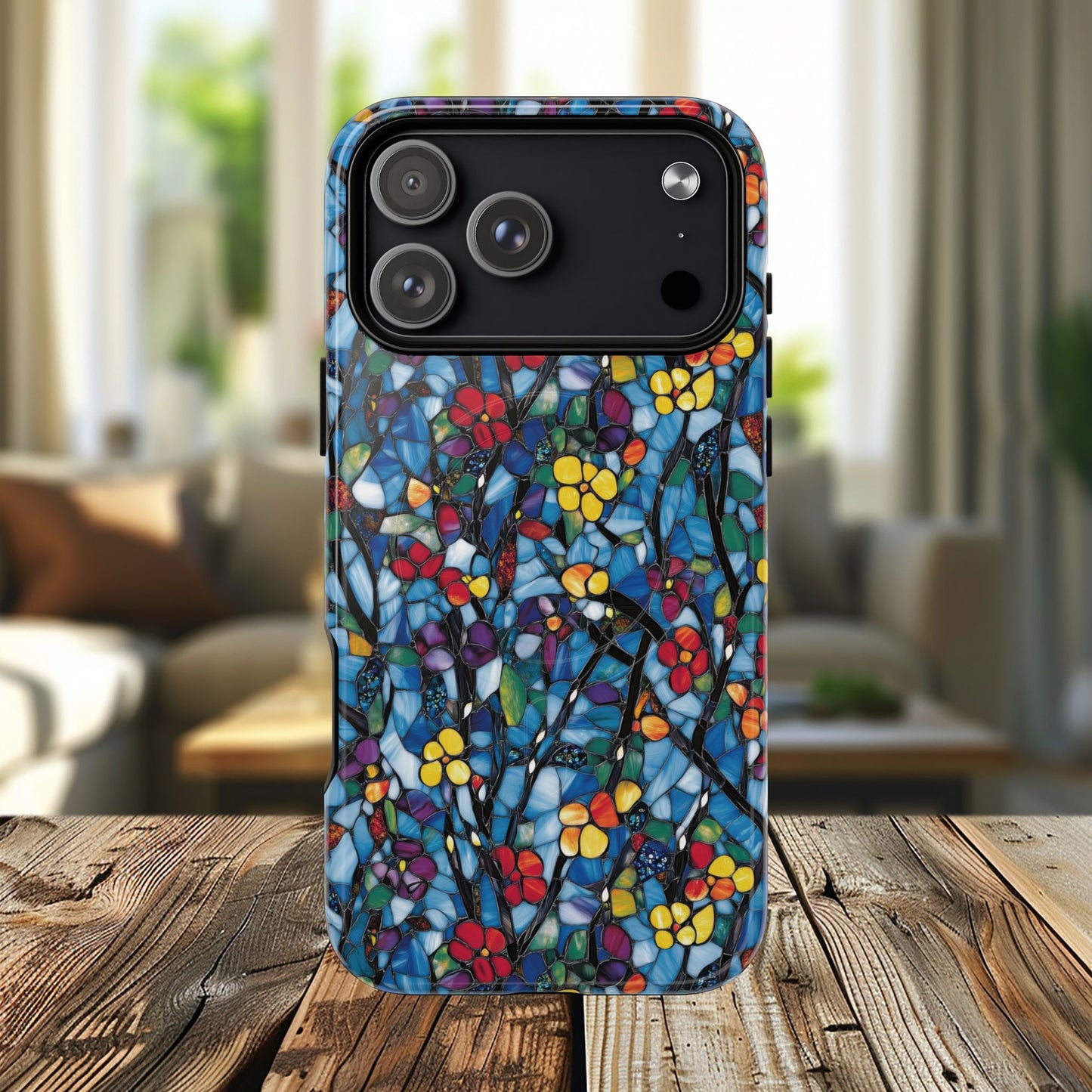 Colorful Floral Phone Case, Tough Magnetic Phone Cover, Durable Tech Accessory, Unique Gift for Her, Vibrant Smartphone Case