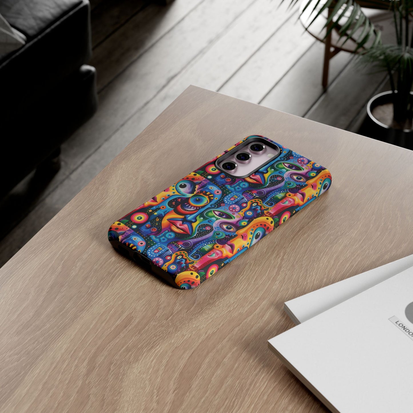 Psychedelic Visions Vibrant Samsung, iPhone and Google Pixel Phone Cases - Colorful Artistic Design