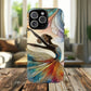 Artistic iPhone Case with Dancer Design, Tough Magnetic Case, Unique Gift for Dancers, Colorful iPhone Cover, Stylish Accessory.