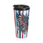 Patriotic Pride Stainless Steel Travel Mug, Gift for Him and Her.