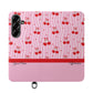 Personalized Cherry Blossom Dreams Flip iPhone and Samsung Cases — Wallet Folio with Name & Affirmation.