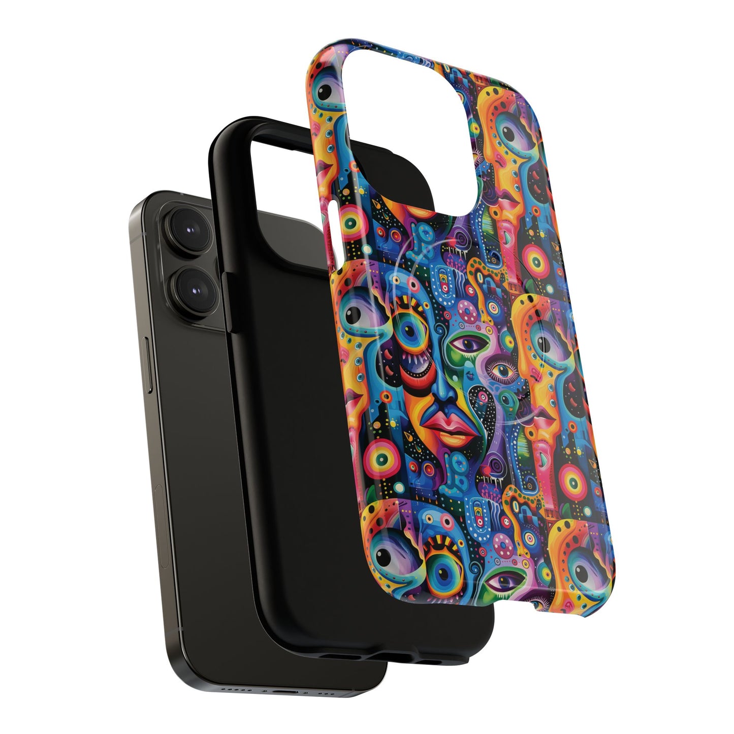 Psychedelic Visions Tough iPhone Magnetic Case - Unique Art iPhone Cover