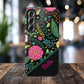 Personalized Floral Fantasy Samsung and Google Pixal Phone Case – Personalized Tough Cases with Colorful Garden Design