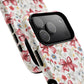 Personalized Rosette Coquette Floral Phone Case - Tough MagSafe® Magnetic Cases, Protective Cover, Stylish Tech Accessory, Gifts for Her