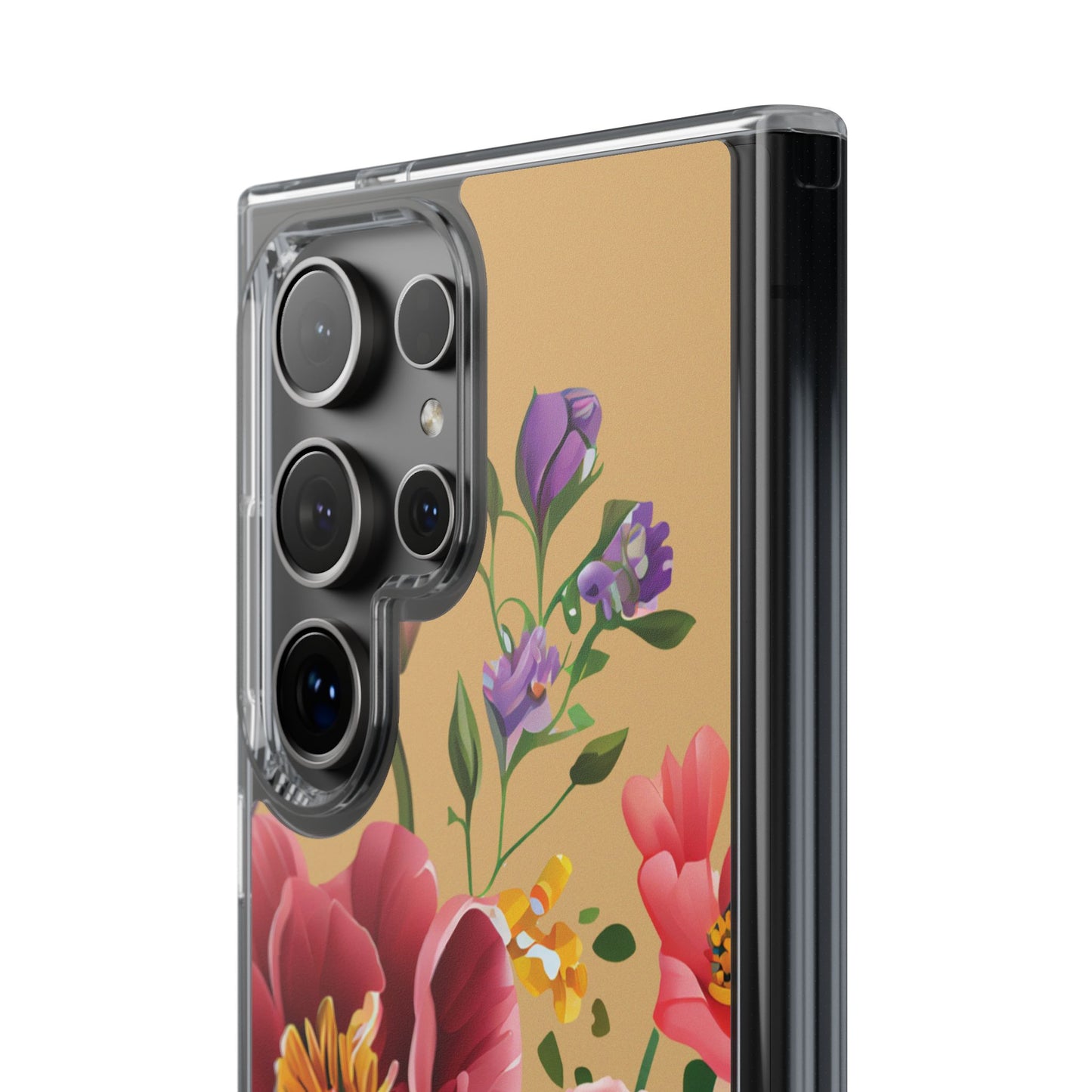 Clear Floral Bible Verse Phone Case — "Let Your Light Shine" (Matthew 5:16) for iPhone and Samsung Cases.