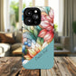 Personalized Radiant Gardenlight Stained Glass Tough MagSafe Magnetic Case, Vibrant Flower Cover, Durable Protective Case, Unique Gift for Her, Spring Elegance, iPhone® 13, 14, 15, 16, 17, Pro, Pro Max, Plus Cases.