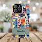 Personalized Vibrant Phone Case,  Magnetic iPhone Cover, Colorful Abstract Protection, Trendy Gift, Unique Tech Accessory, Art Phone Case