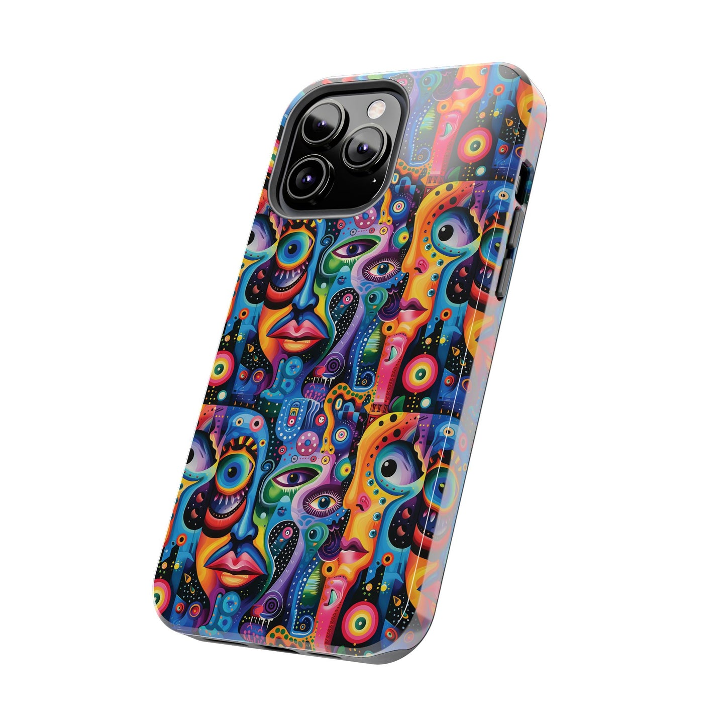 Psychedelic Visions Vibrant Art iPhone and Samsung Phone Case - Stylish Tough Case for Artists & Creatives.