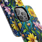 Flower Garden Stained Glass Phone Case, Tough Magnetic Cases, Floral Phone Cover, Durable Phone Accessories, Spring Gift, Birthday Present