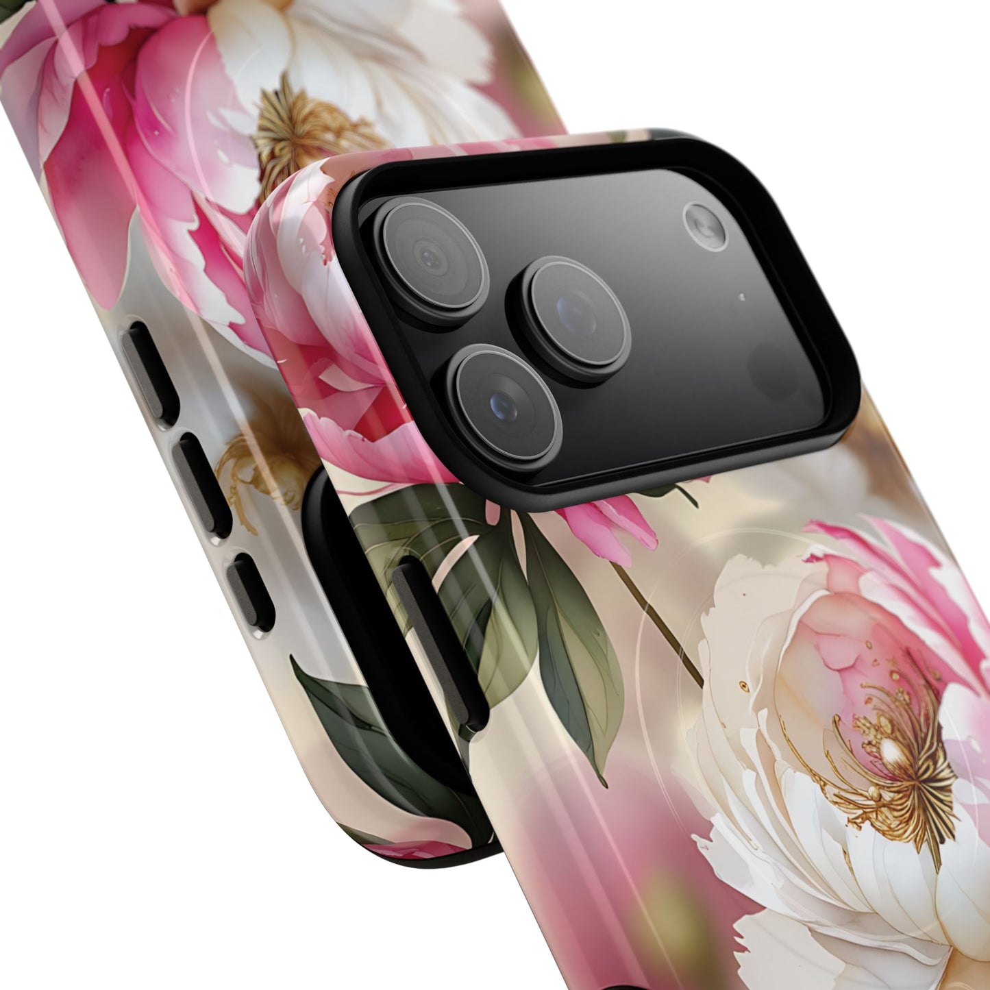 Blooming Petals Tough Magnetic Phone Cases, Elegant Phone Cover, Durable Case for Flower Lovers, Phone Accessories