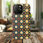 Celestial Spice Tiling Colorful Tough Magnetic iPhone Case, Unique iPhone Cover, Artistic Mobile Shell, Durable Design Accessory, Trendy Gift Idea, MagSafe® iPhone Case.