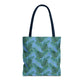 Blue Tropical Bliss Tote Bag