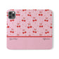 Personalized Cherry Blossom Dreams Flip iPhone and Samsung Cases — Wallet Folio with Name & Affirmation.