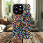 Prism Petal Burst Tough Magnetic iPhone Case, Colorful iPhone Case, Unique Gift for Flower Lovers, Stylish stained Glass Accessory