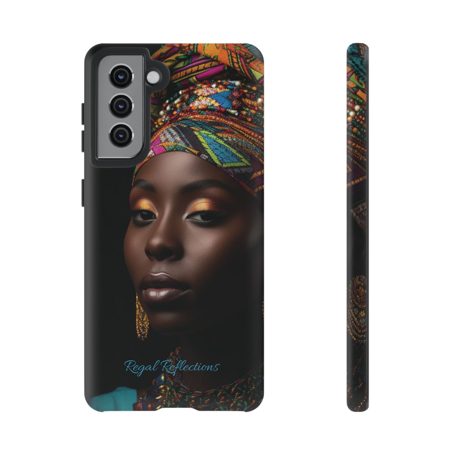 Regal Reflections: African Majesty iPhone, Samsung and Google Tough Phone Cases.