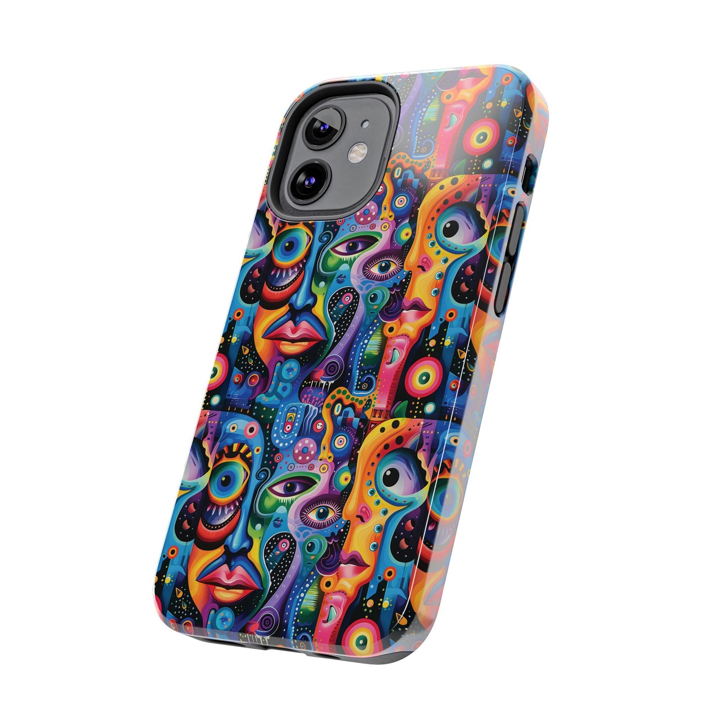Psychedelic Visions Vibrant Art iPhone and Samsung Phone Case - Stylish Tough Case for Artists & Creatives.