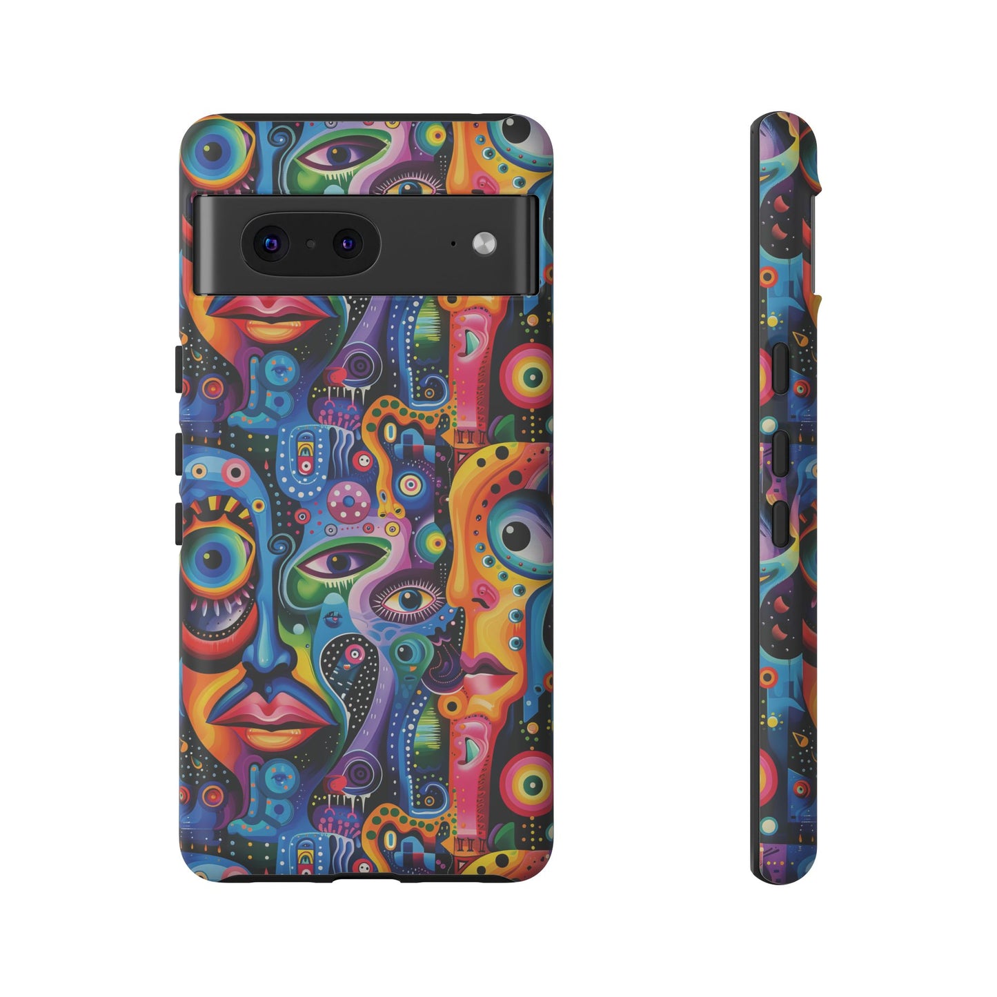 Psychedelic Visions Vibrant Art Google Pixel, iPhone and Samsung Phone Case - Tough Cases for Creative Souls
