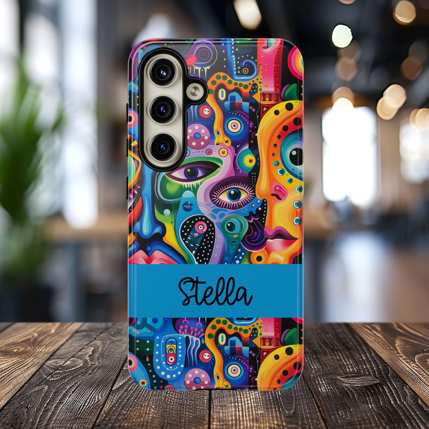 Psychedelic Visions Vibrant Samsung, iPhone and Google Pixel Phone Cases - Colorful Artistic Design