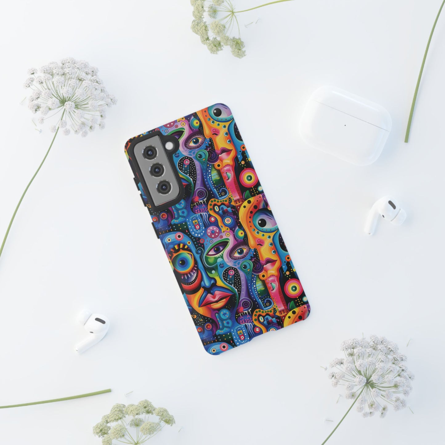 Psychedelic Visions Vibrant Art Google Pixel, iPhone and Samsung Phone Case - Tough Cases for Creative Souls