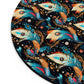 Ethereal Feathers Floral Printed Mouse Pad - Elegant Peacock Design for Home Office & Gifts