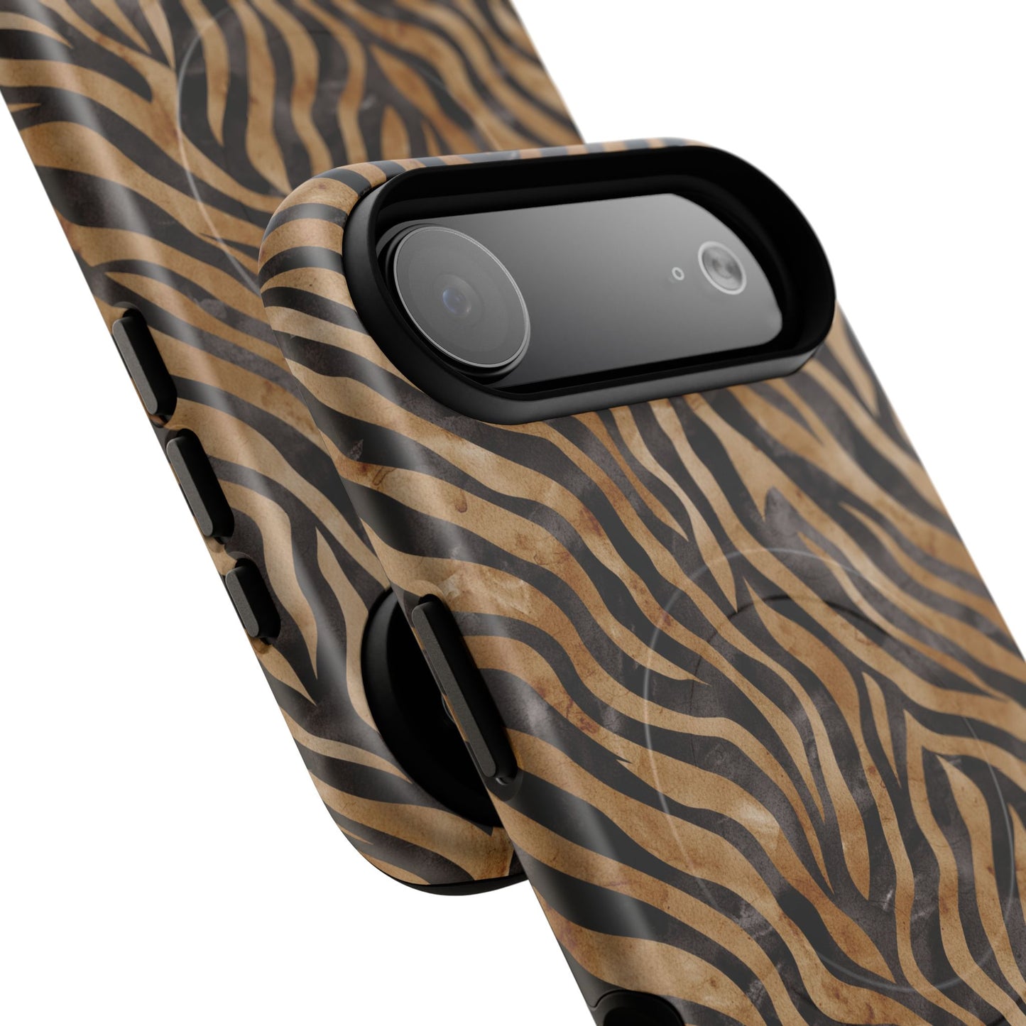 Tough Magnetic iPhone Case with Zebra Print, Stylish Protection for iPhones, Unique iPhone Accessory, Gift for Animal Lovers]