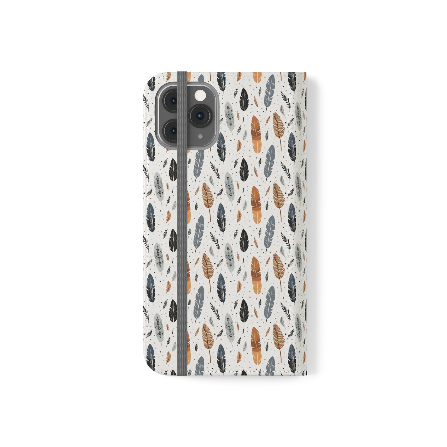 Whispering Feathers iPhone and Samsung Flip Cases