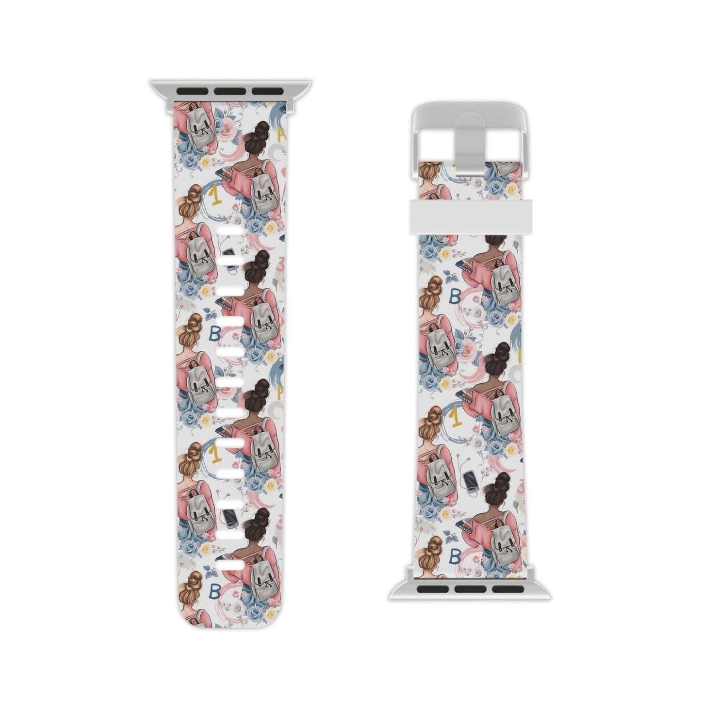 Study Chic Stylish Apple Watch Band - Floral Vintage Design for Trendsetters