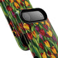 Floral Luminous Whirl Tough Magnetic iPhone Case, Stylish Protection for Everyday Life, Gift for Flower Lovers, Unique iPhone Accessory, Stained Glass iPhone Protection.
