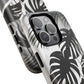 Personalized Monochrome Monstera Tropical Phone Case - Tough Magnetic MagSafe® Cases, Gifts for Nature Lovers, Stylish Phone Accessories, Gifts for Her.